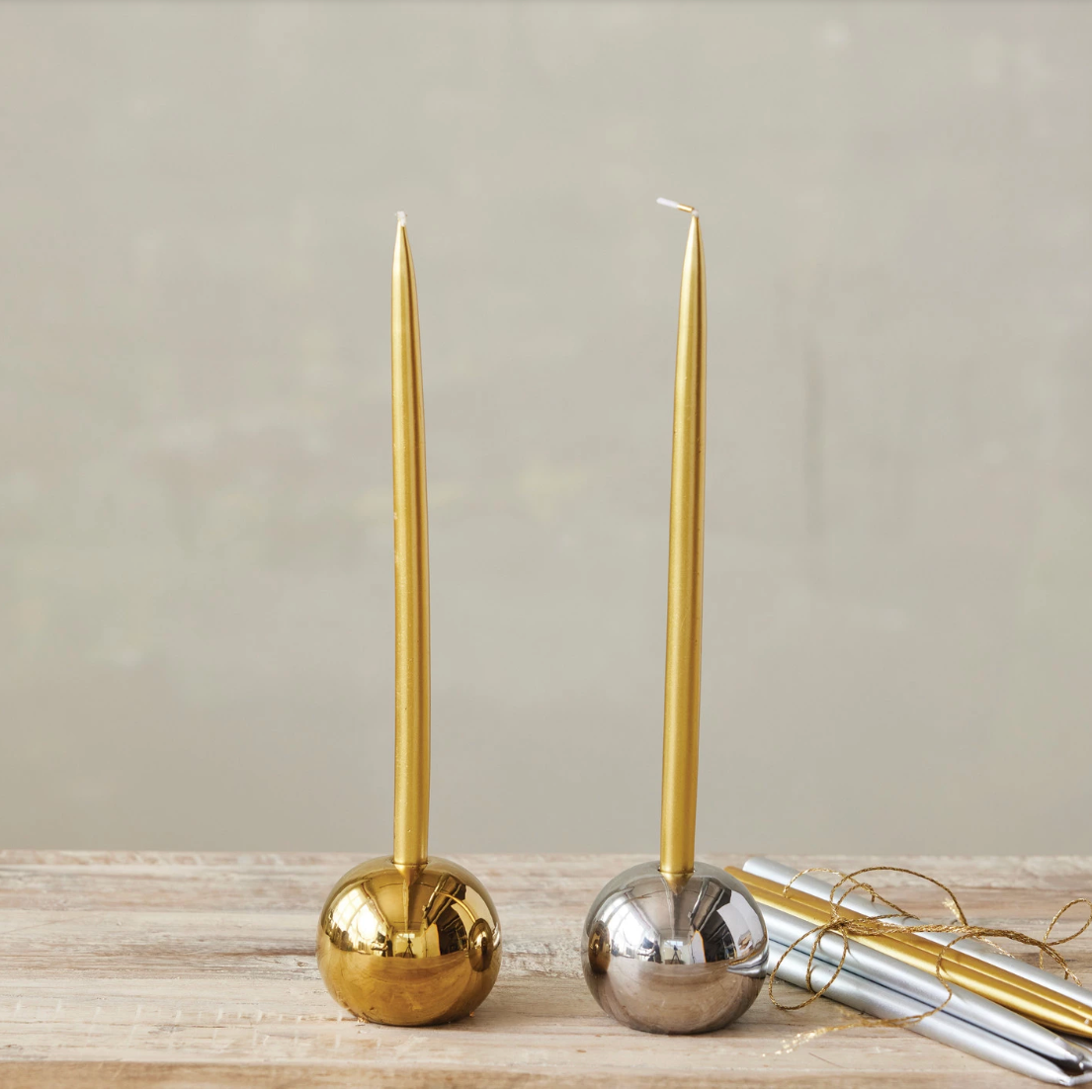 Ceramic Ball Taper - Gold - Salt &amp; Creek