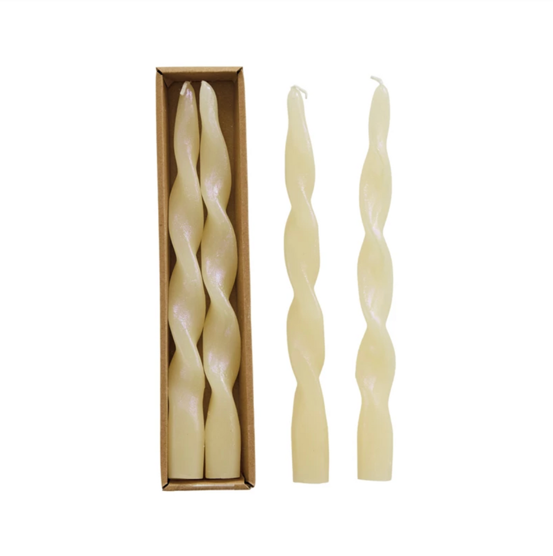 Iridescent Rainbow Taper Candles-Set of 2 - Salt &amp; Creek