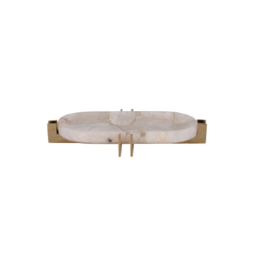 Quartz &amp; Gold Tray - Salt &amp; Creek