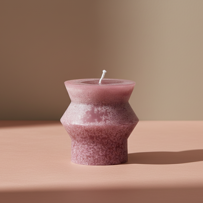 Unscented Totem Pillar Candle-Purple - Salt &amp; Creek