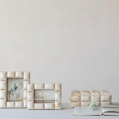 Marbled Resin Tile &amp; MDF Box (Each One Will Vary) - Salt &amp; Creek