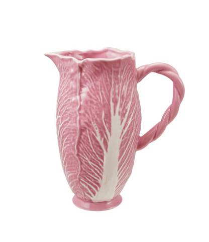 Ma Choupette Stoneware Pitcher with Twisted Handle ~ Rose - Salt &amp; Creek