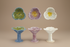 Stoneware Flower Shaped Footed Tealight Holder, 3 Styles (Each One Will Vary) - Salt & Creek