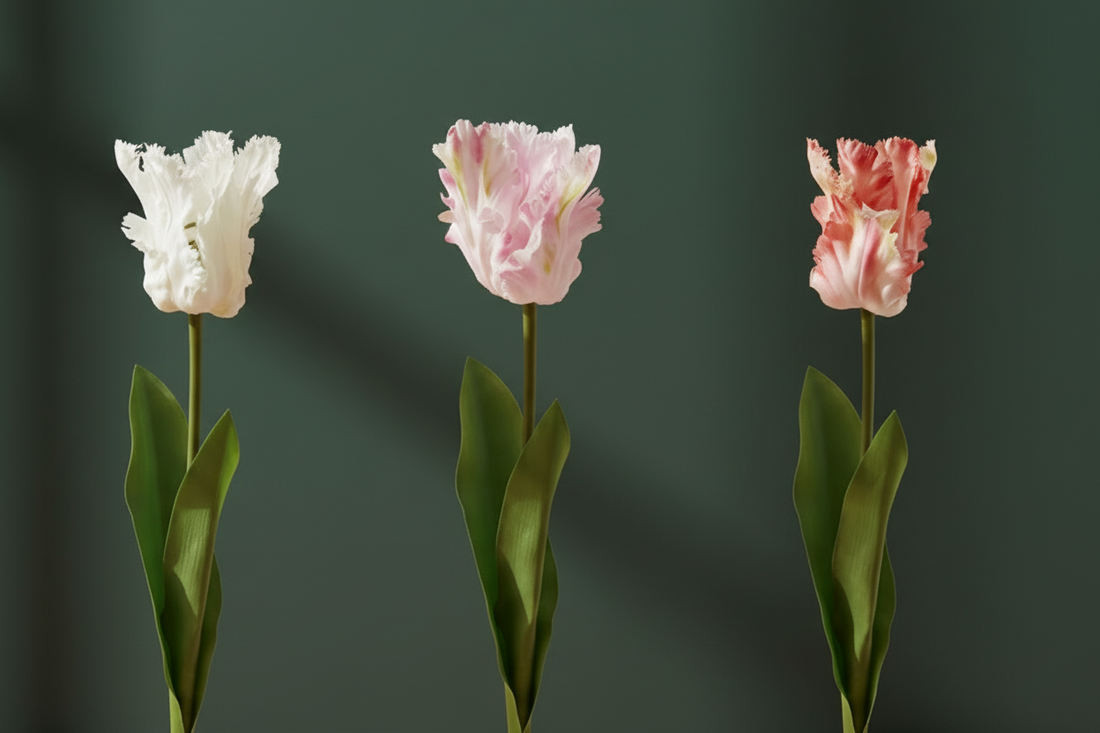 Faux Tulip Stem, 3 Colors - Salt &amp; Creek