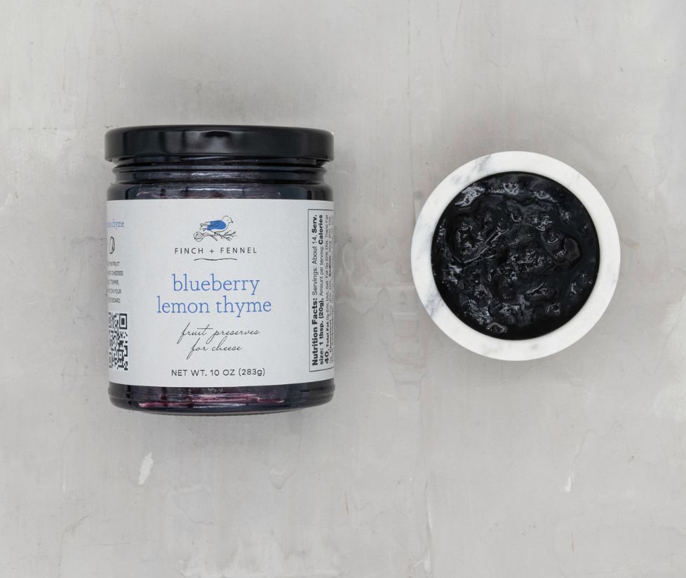 10 oz. Blueberry Lemon Thyme Fruit Preserves for Cheese - Salt &amp; Creek