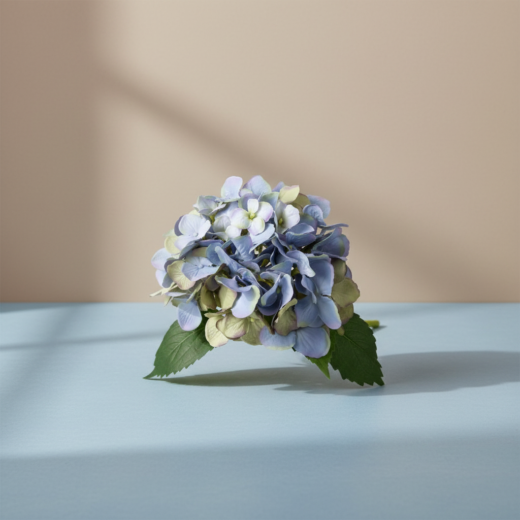 Vintage Blue Green Artificial Hydrangea - 19" - Salt &amp; Creek