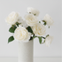 White Fake English Cabbage Rose - 20.5" - Salt & Creek