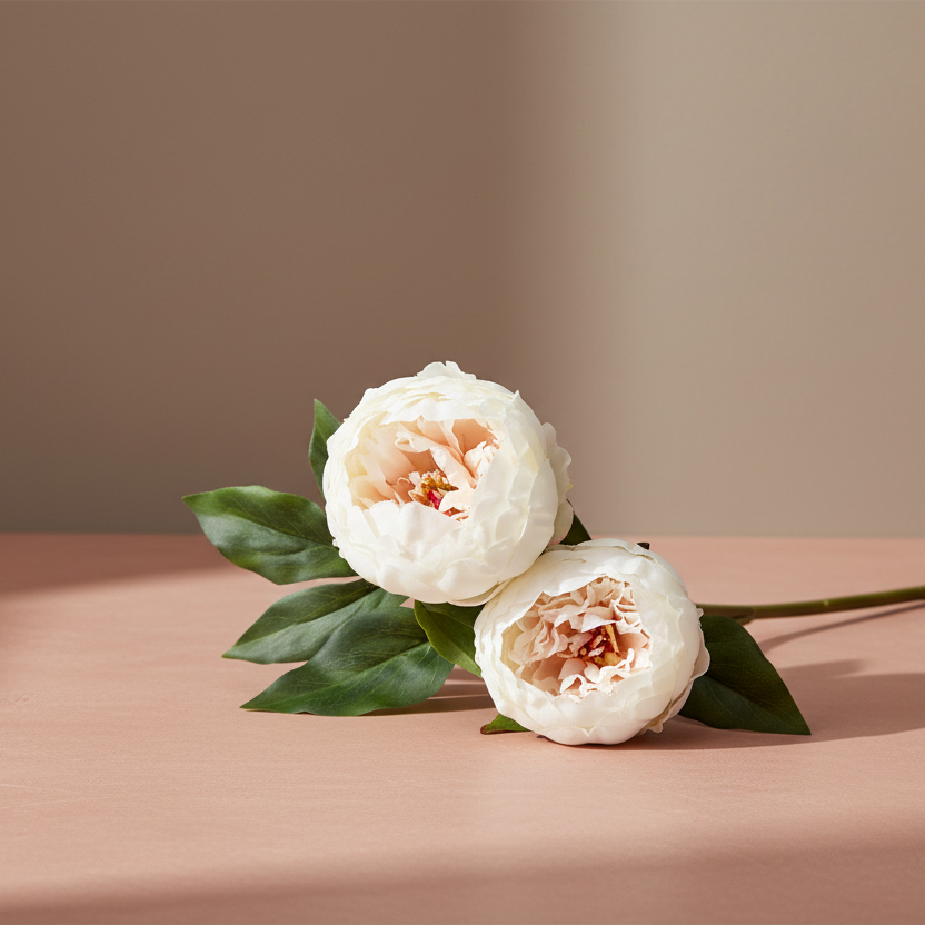 Cream Forever Peony Flowers - 22" - Salt &amp; Creek