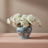 Large Artificial Hydrangea Spray in Cream White - 20" - Salt & Creek