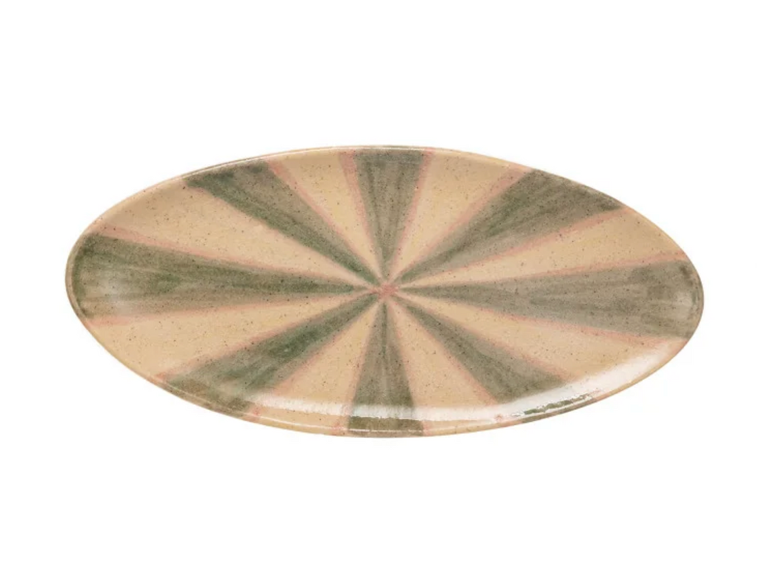Hand-Painted Terra-cotta Platter