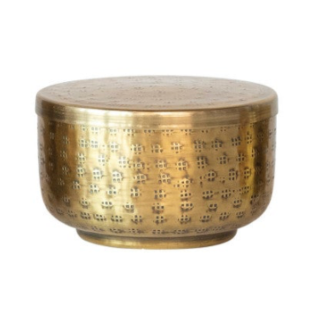 Hammered Aluminum Containers w/ Lids
