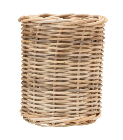 Hand-Woven Wicker Basket