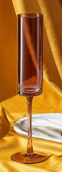 Venus Champagne Flute 6oz - Toffee