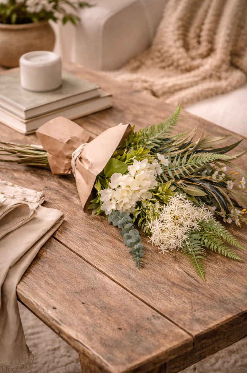 Elegant Faux Flower Bouquet - Salt &amp; Creek