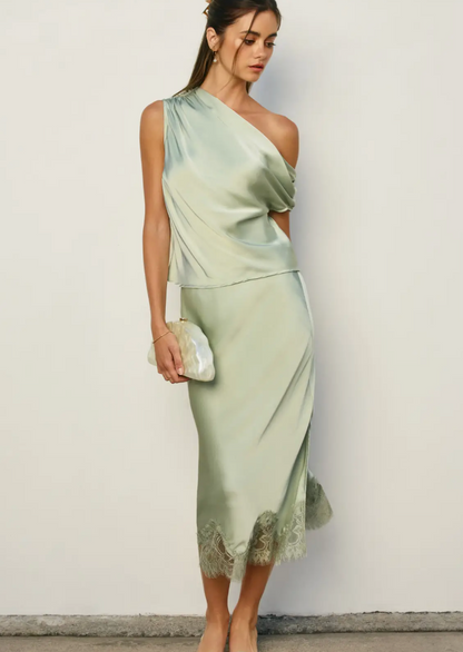 The Eloise Satin Skirt - Salt &amp; Creek