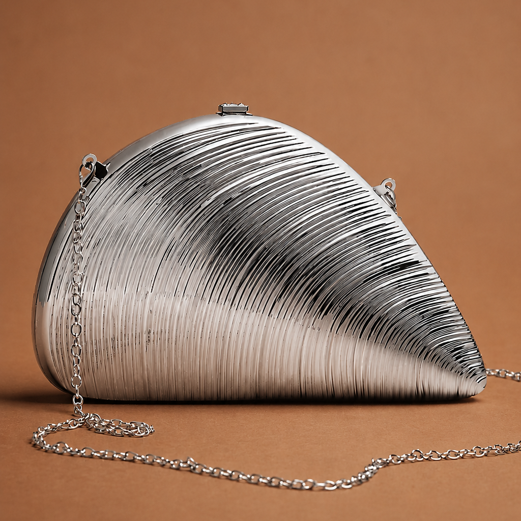 The Conch Clutch - Metallic Seashell Clutch - Salt &amp; Creek