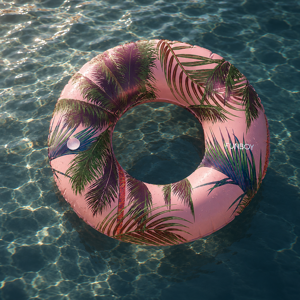 FUNBOY Vintage Palm Print Tube Float
