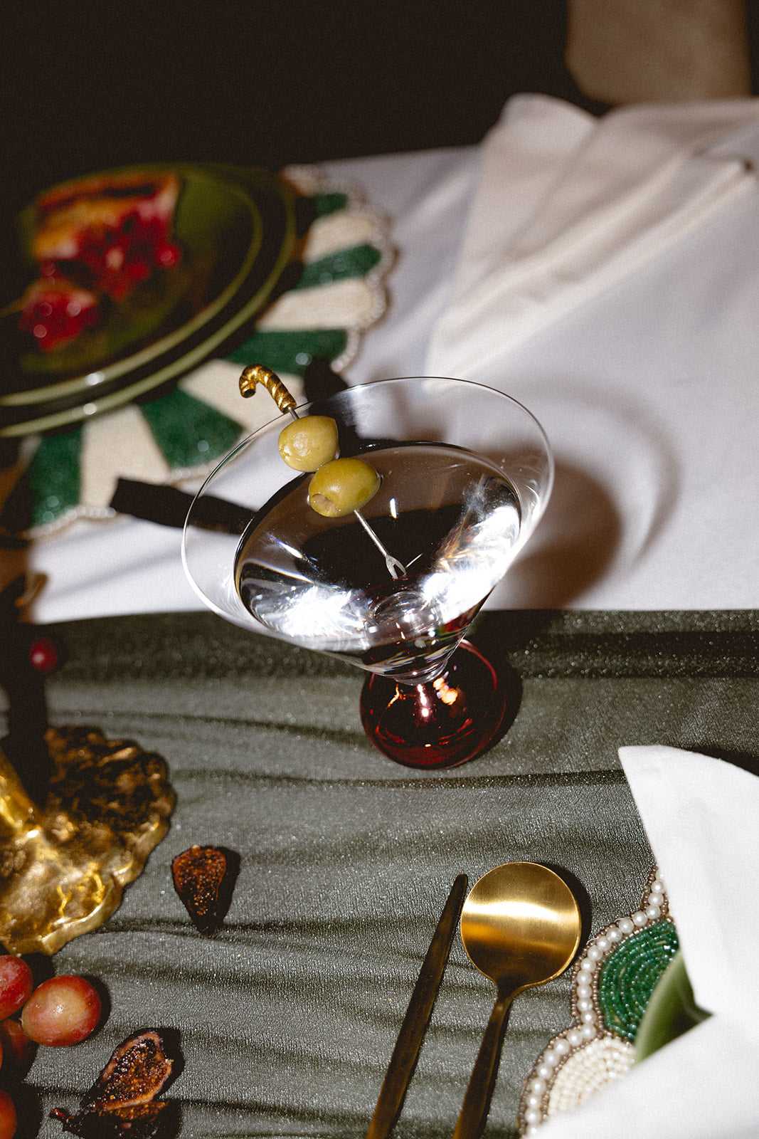 Silver Electroplated Martini Glass