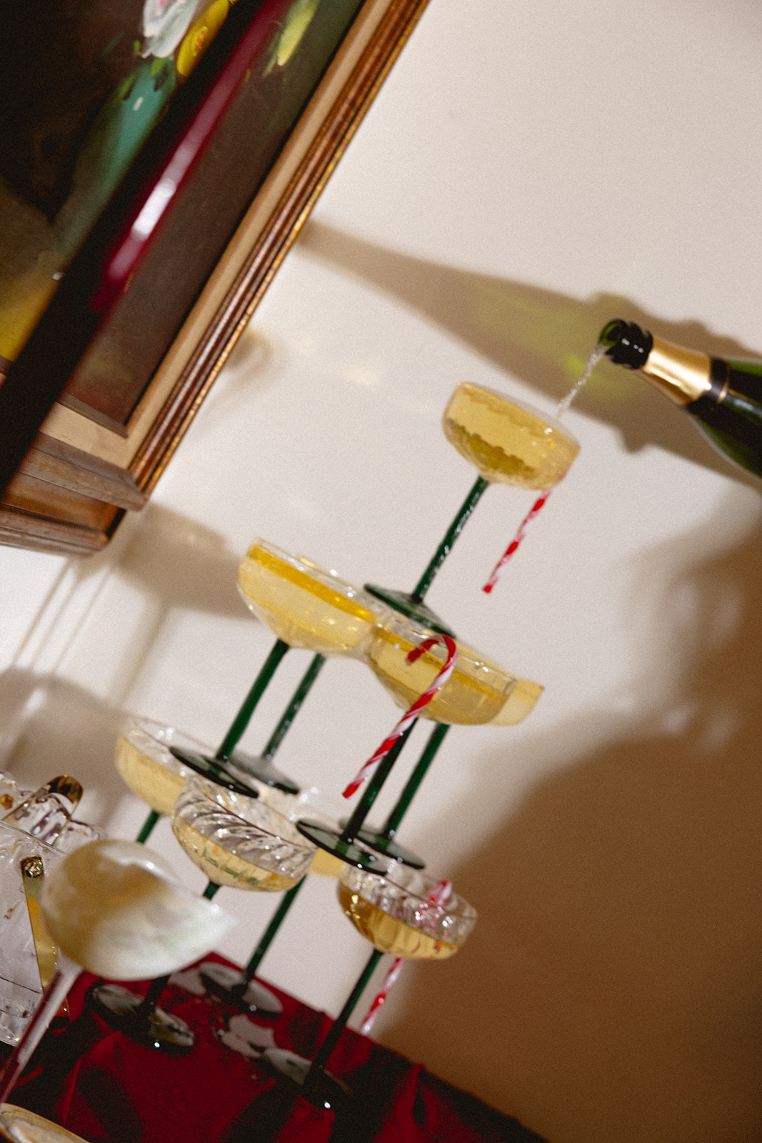 Candy Cane Drink Stirrers- Set of 10