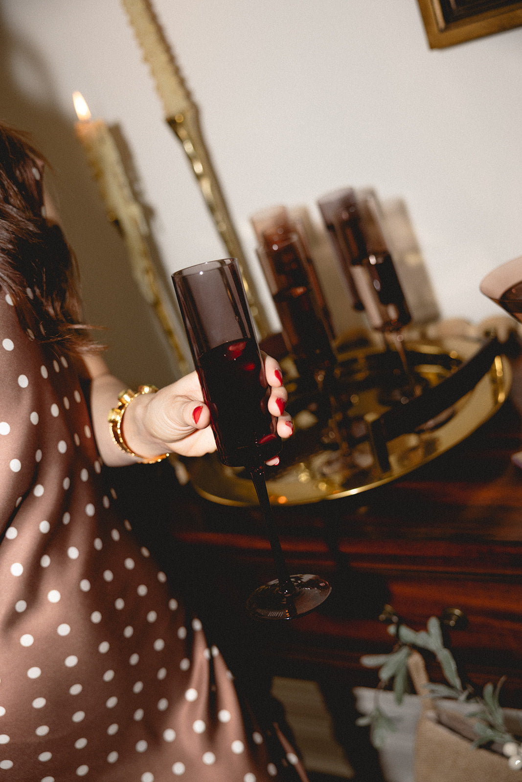 Venus Champagne Flute 6oz - Smoked Quartz