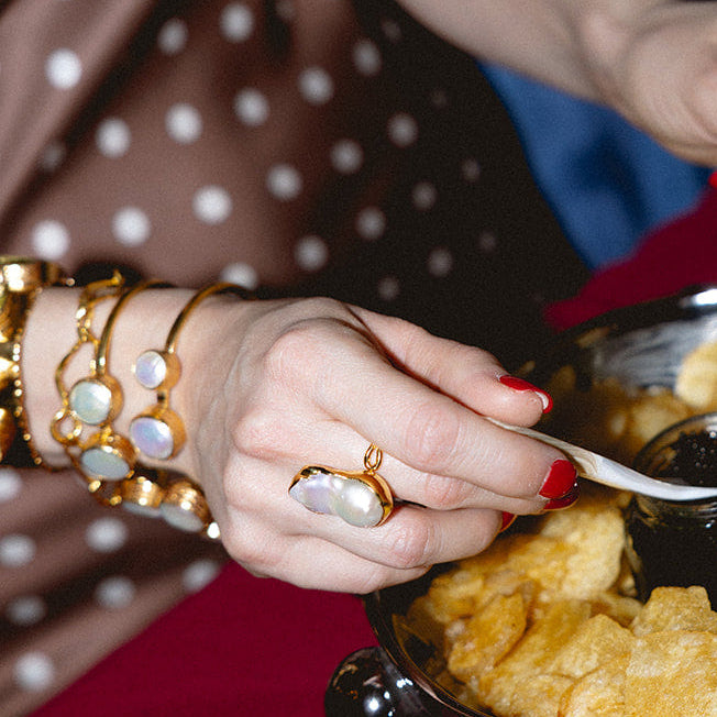 Nerida Mother-of-Pearl Bangle