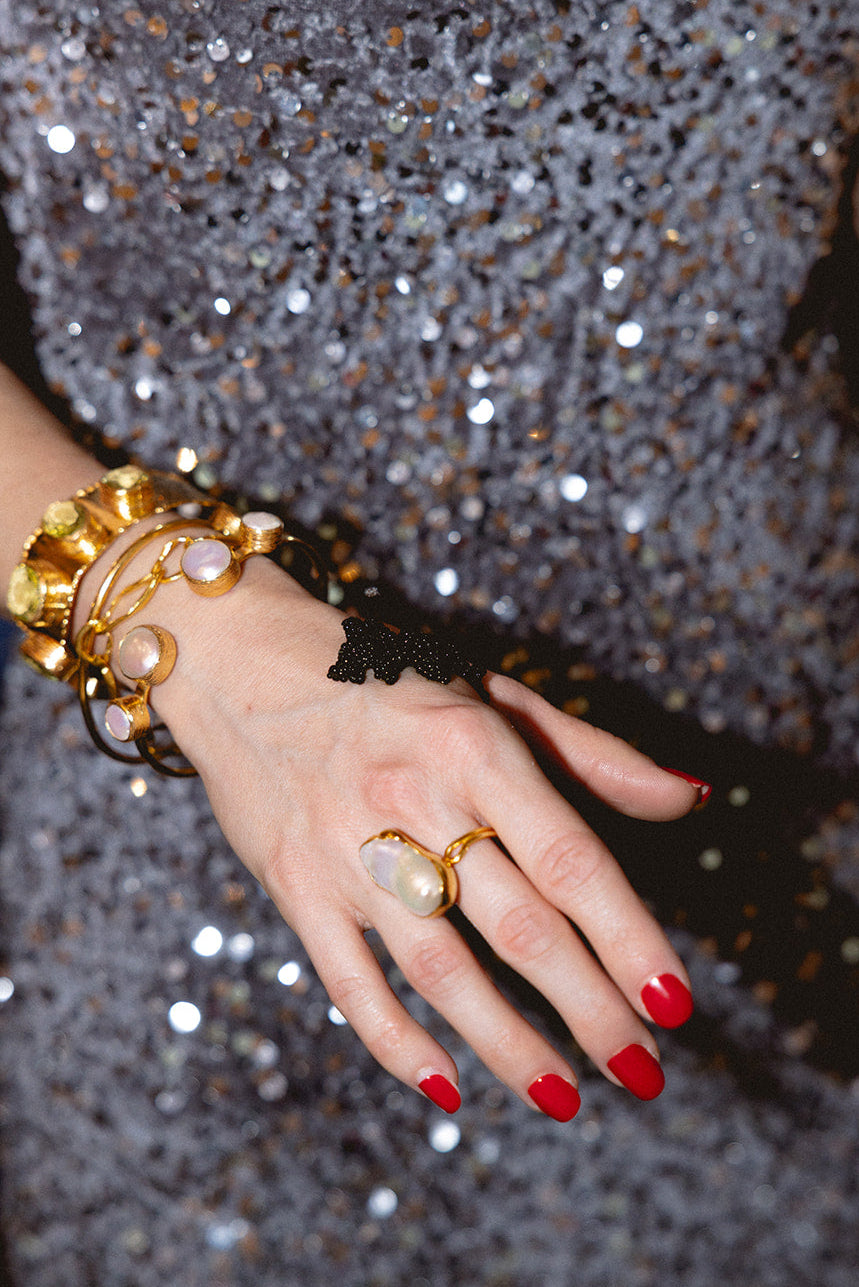 Nerida Mother-of-Pearl Bangle