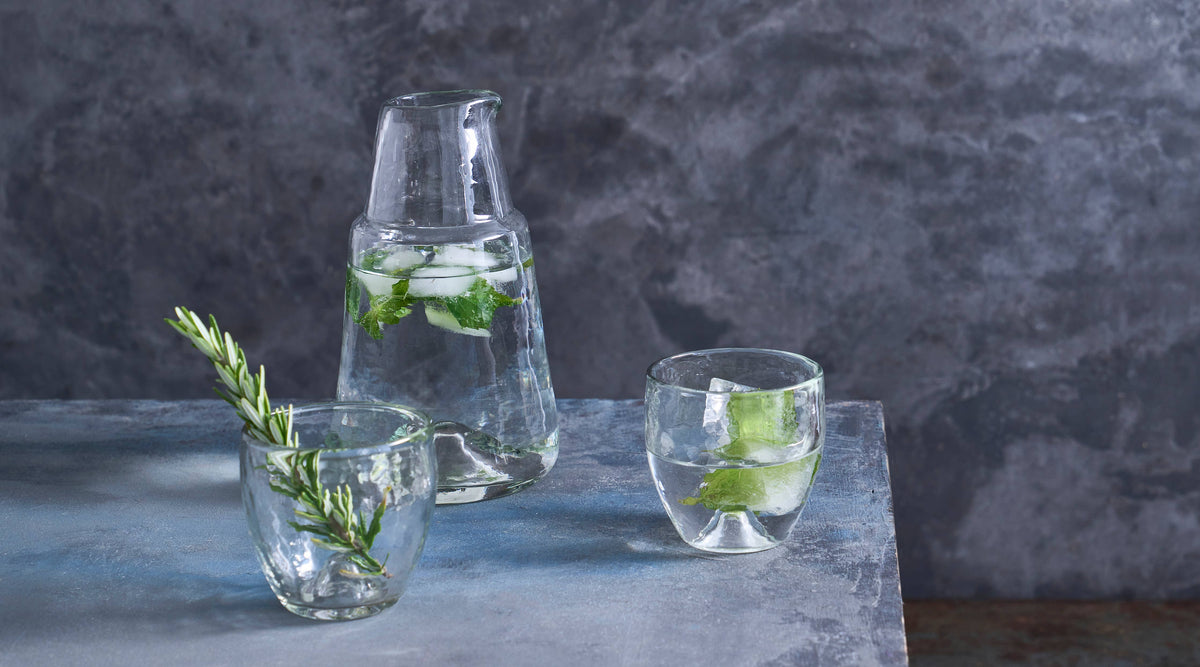 Pebbled Bedside Carafe Set - Salt &amp; Creek