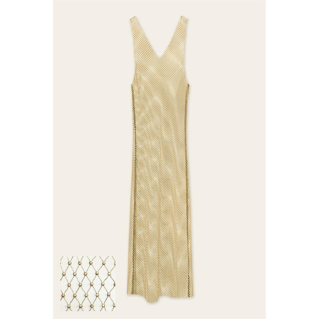 Metallic Mesh Net Midi Dress - Salt &amp; Creek