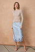 Dull Satin Lace Hem Pencil Skirt - Salt & Creek