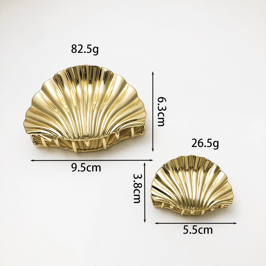 Shell-Shaped Metal Hair Claw Clips - Salt &amp; Creek