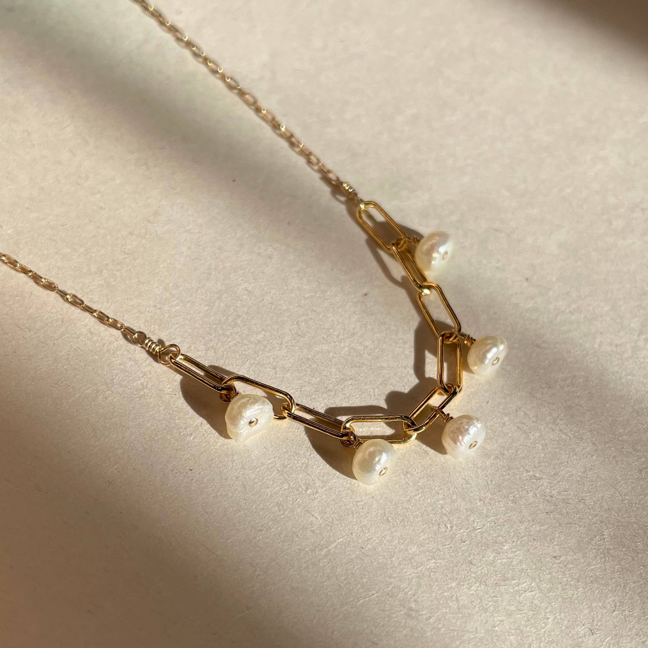 Mini Pearl Chain Necklace - Salt &amp; Creek