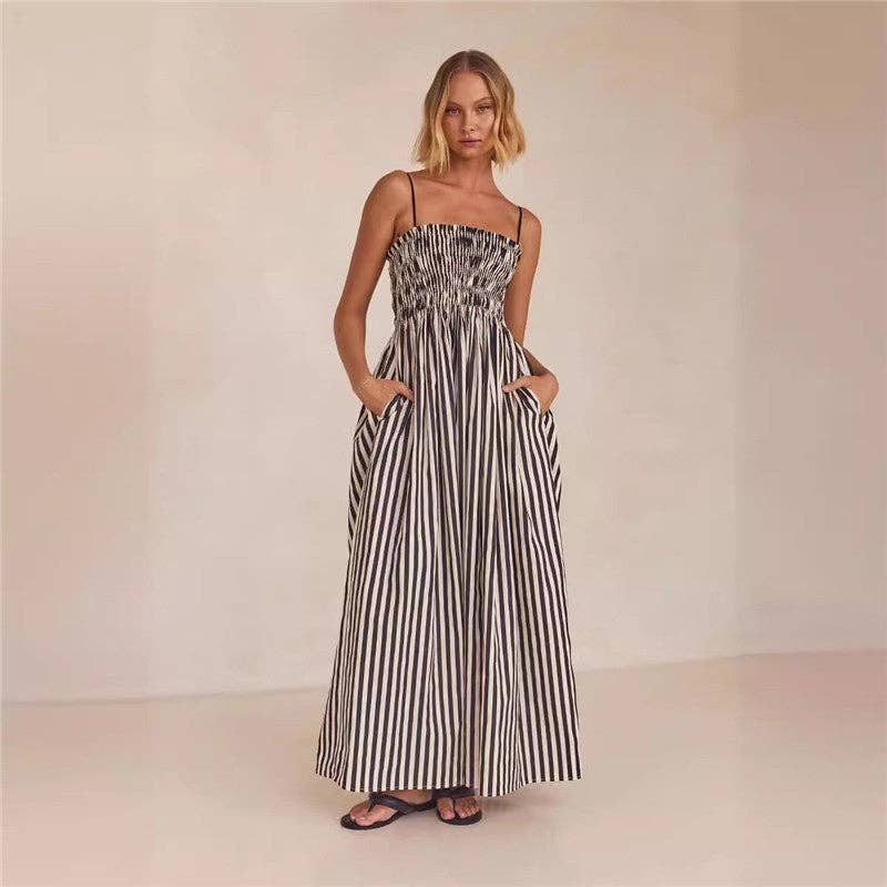Striped Cami Maxi Dress