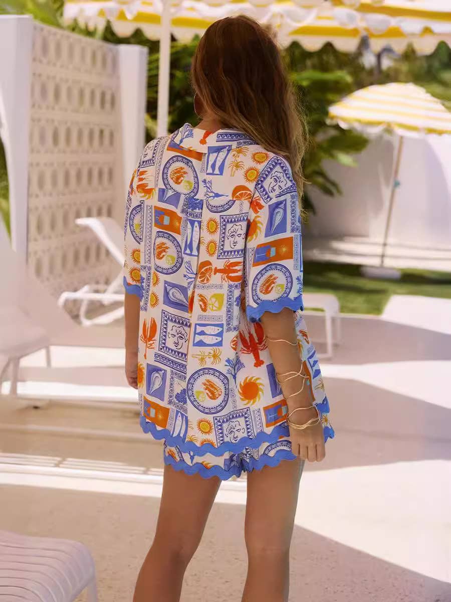 Santorini Cover Up Top