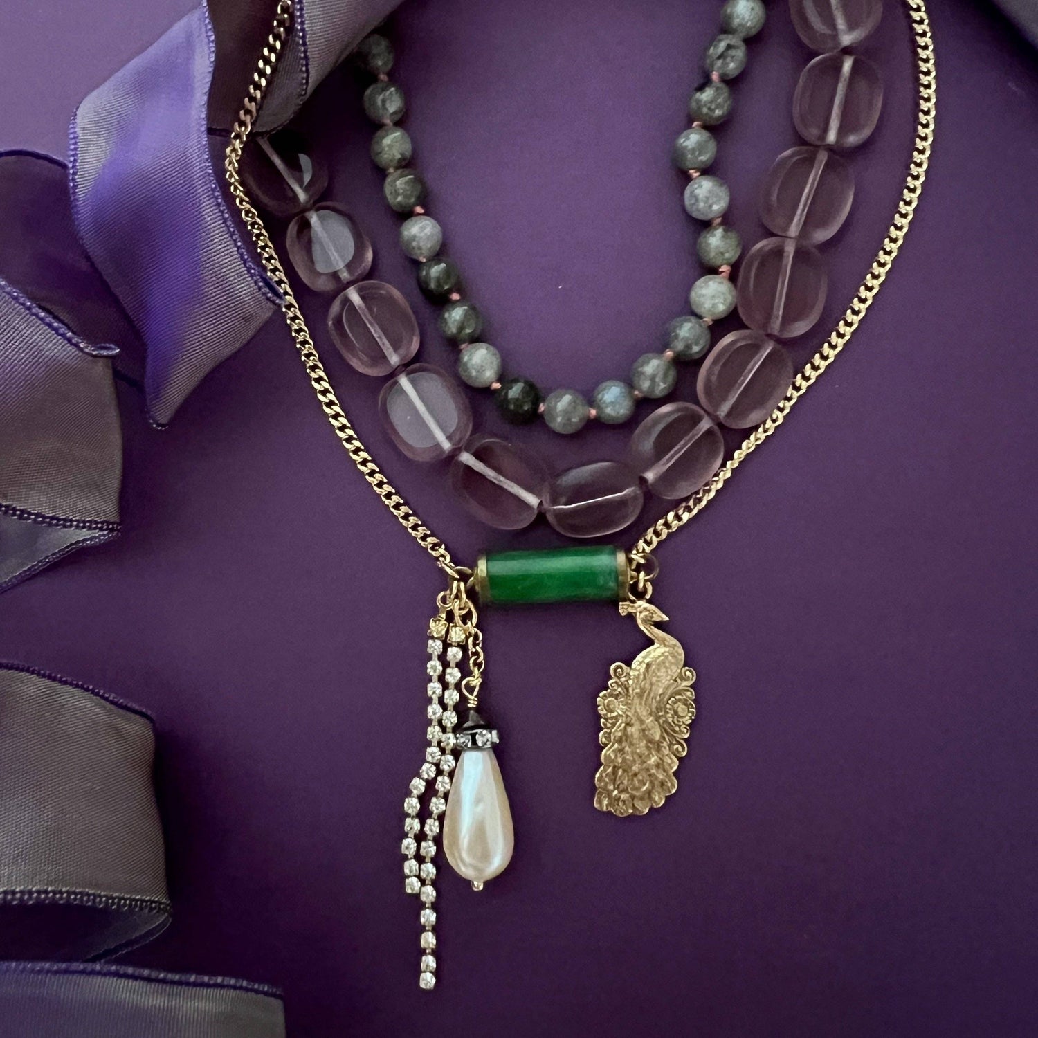 Stefanie Glass Bead Necklace