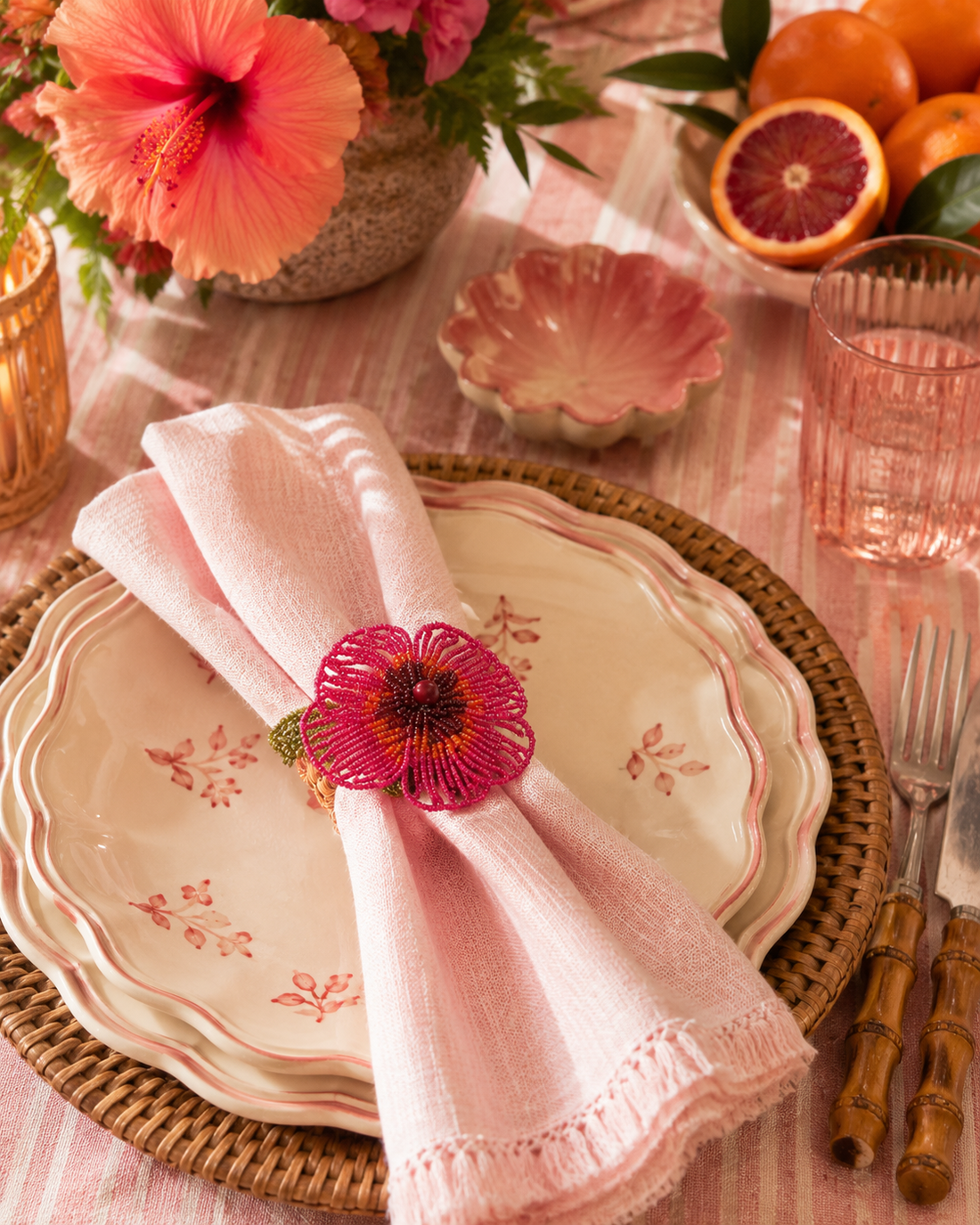 Flora Napkin Rings - Salt &amp; Creek