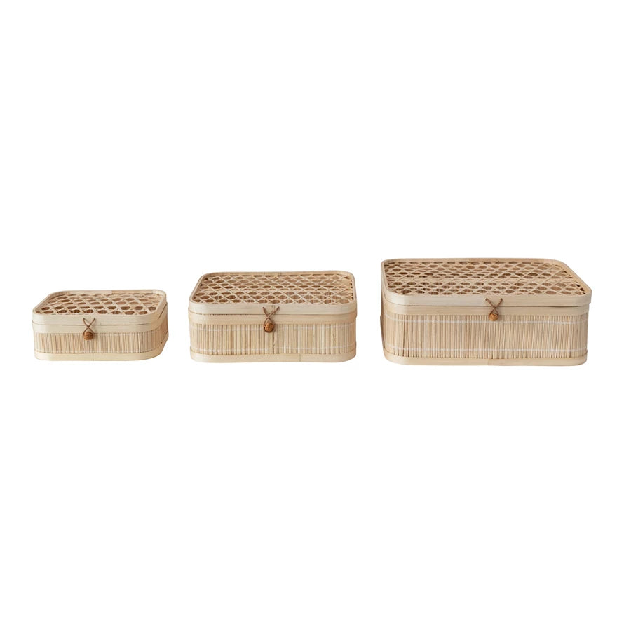 Solea Bamboo Boxes, Set of 3