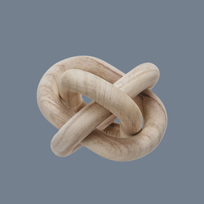 Pine Wood Chain Décor w/ 3 Links, Natural