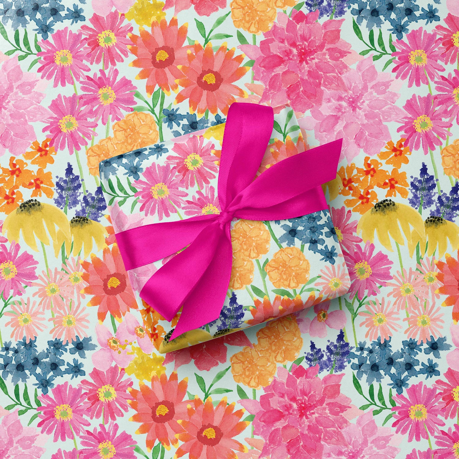 Bright Wildflowers Gift Wrap | Bright Floral Wrapping Paper - Salt &amp; Creek