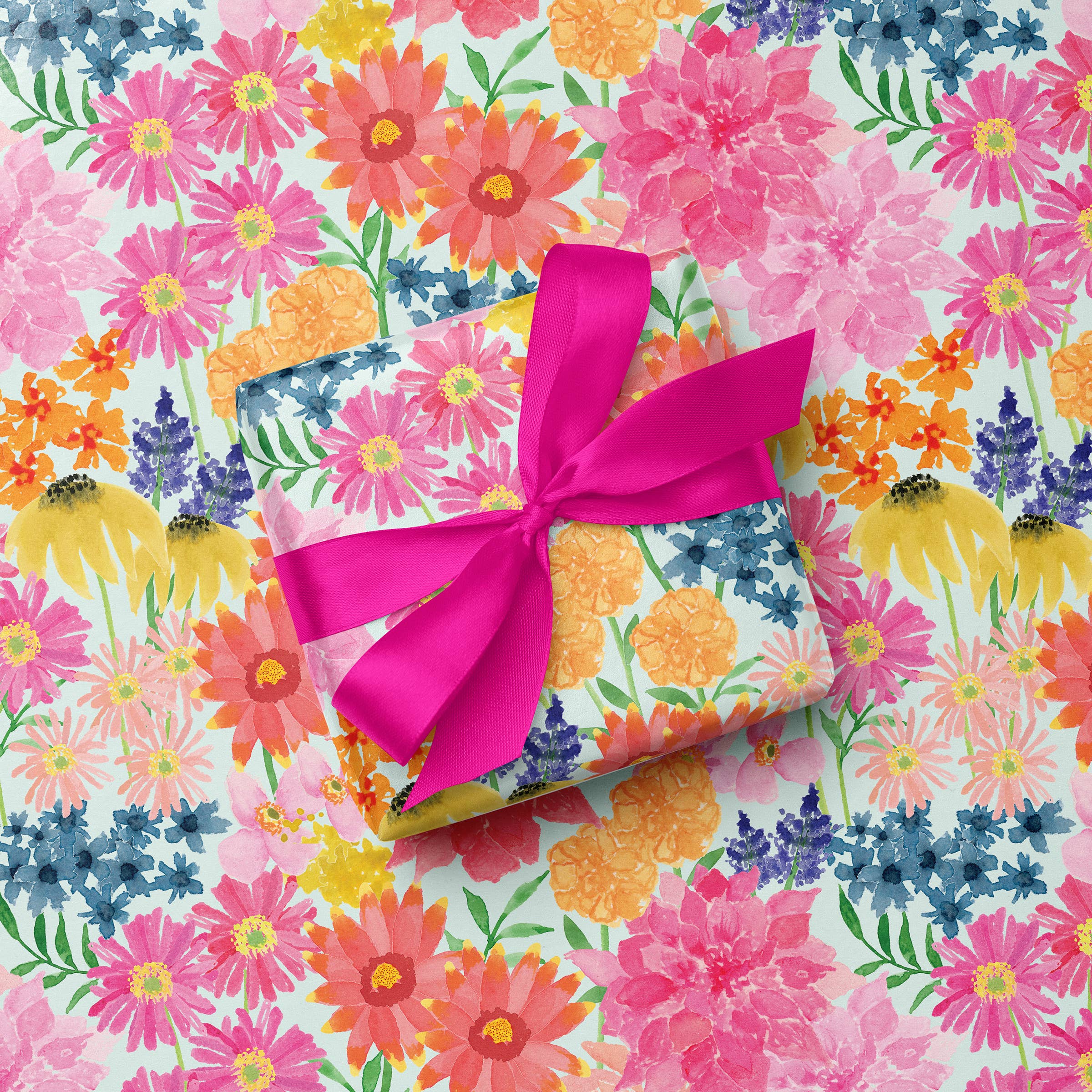 Bright Wildflowers Gift Wrap | Bright Floral Wrapping Paper - Salt &amp; Creek
