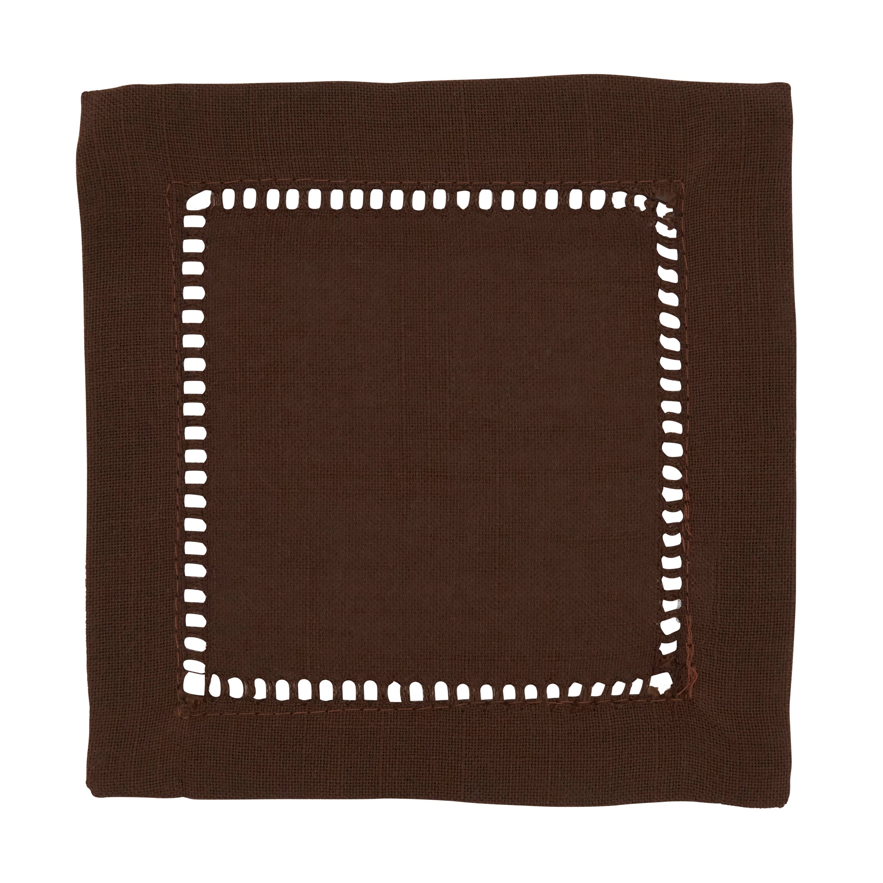 Cocktail Napkin With Hemstitch Border - Salt &amp; Creek
