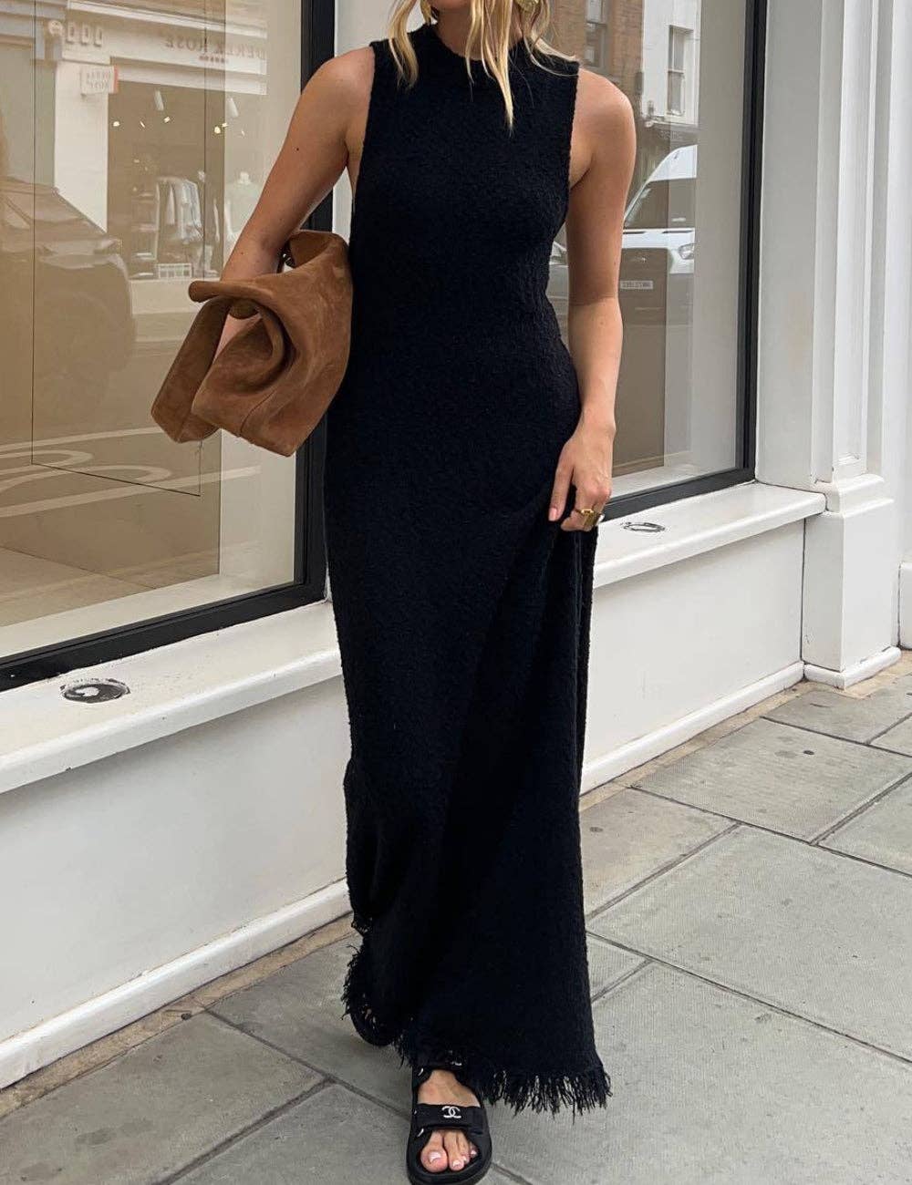 Bare Knit Midi- Onyx