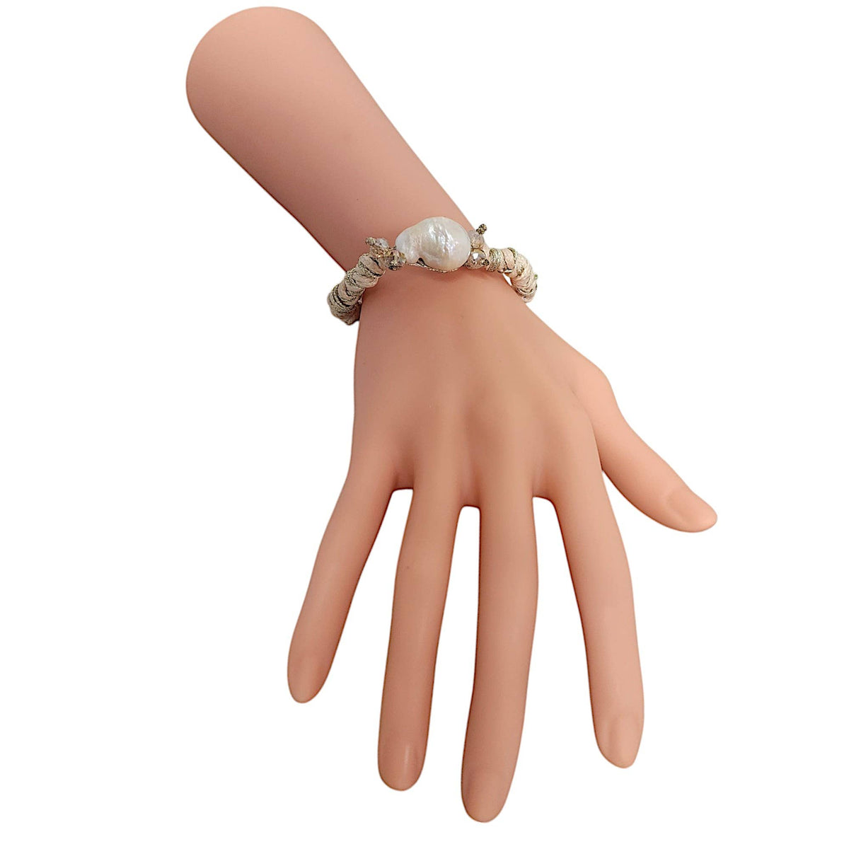 Pearl Necklace &amp; Bracelet Set