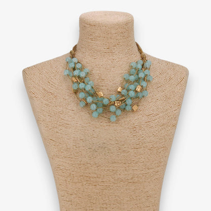 Chunky Blue Beaded Necklace | Handmade Statement Jewelry - Salt &amp; Creek