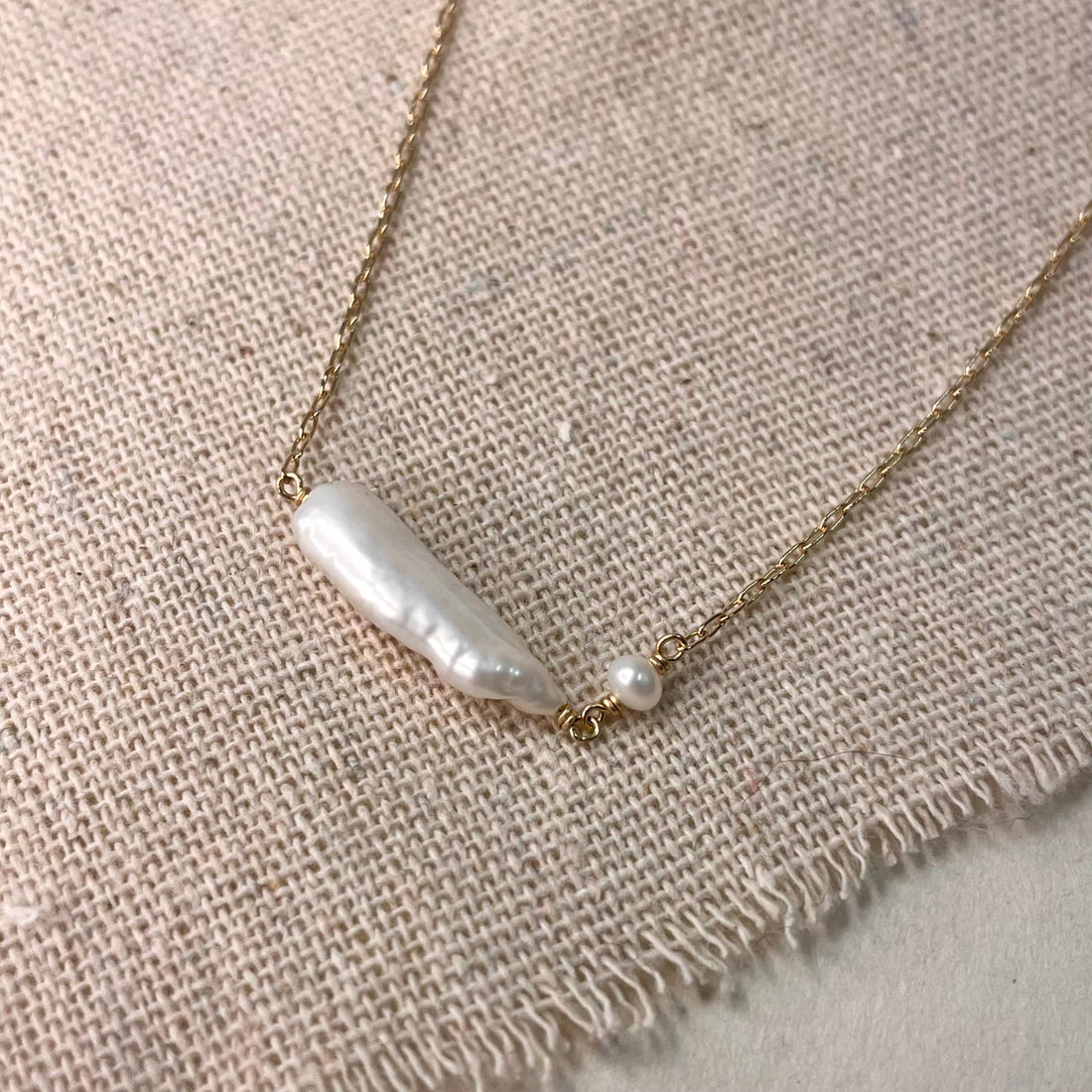 Double Pearl Necklace - Salt &amp; Creek