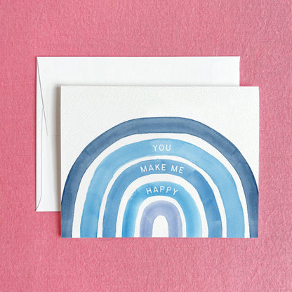 You Make Me Happy Rainbow Greeting Card | Friendship Card - Salt &amp; Creek