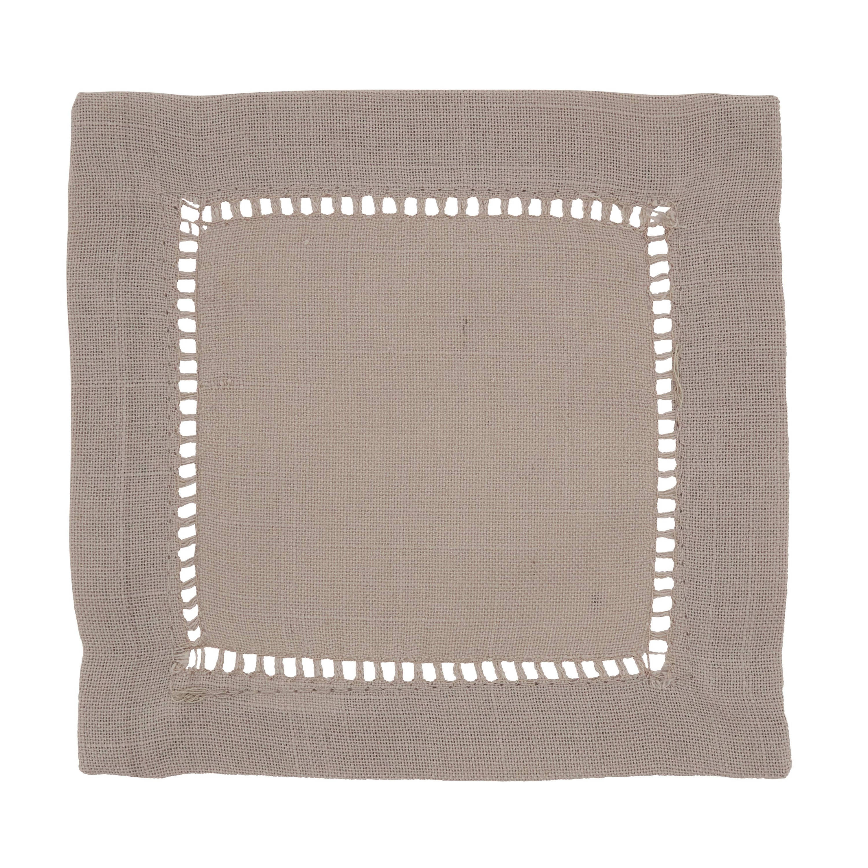 Cocktail Napkin With Hemstitch Border - Salt &amp; Creek