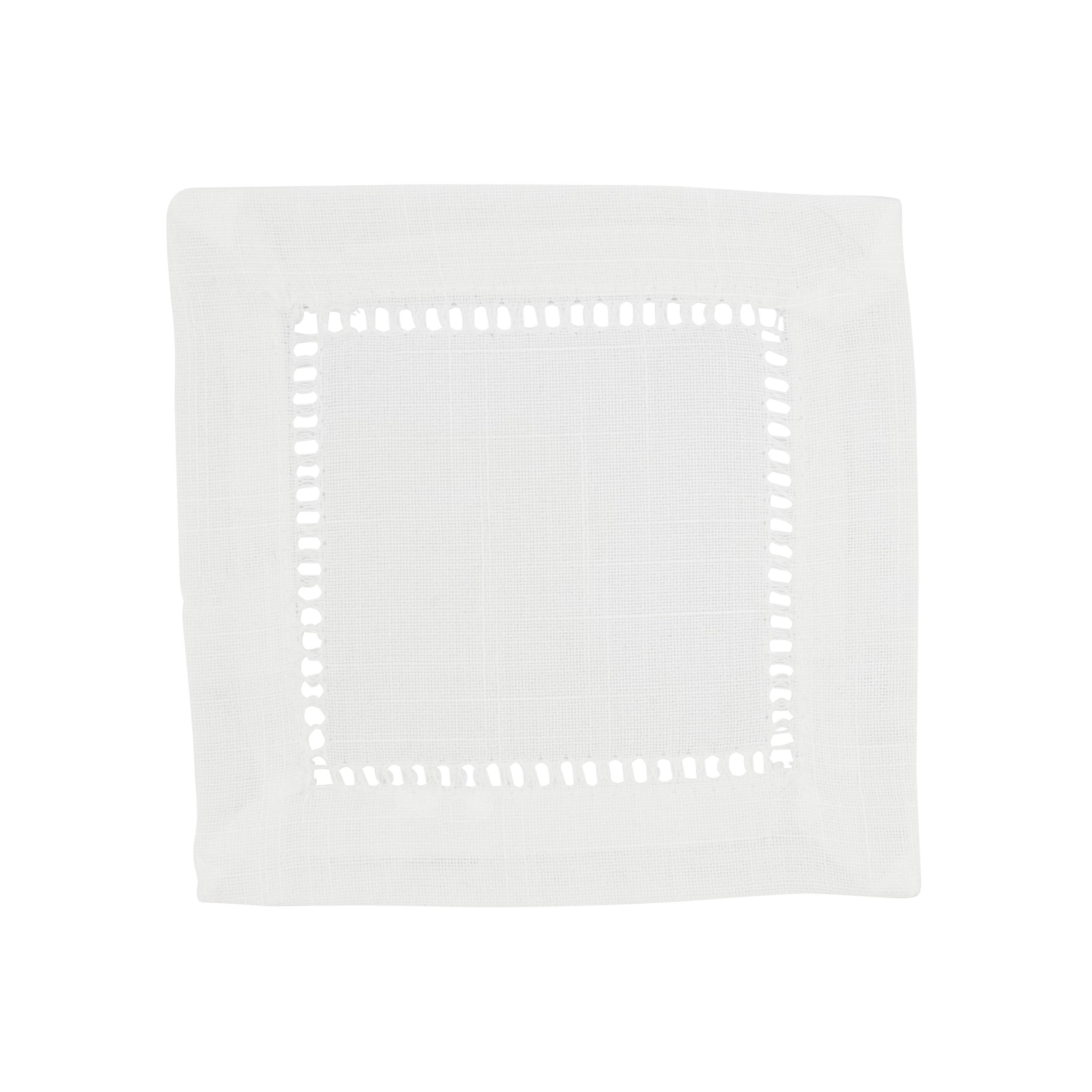 Cocktail Napkin With Hemstitch Border - Salt &amp; Creek
