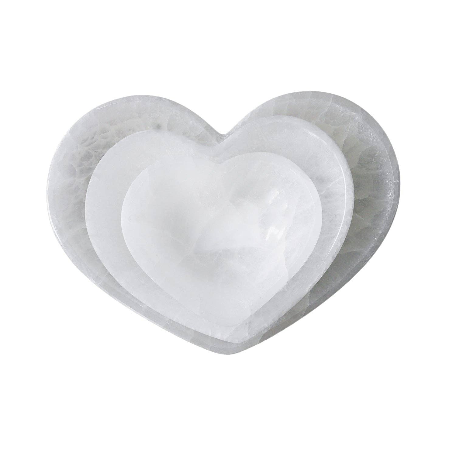 Selenite Heart Bowl - Salt &amp; Creek