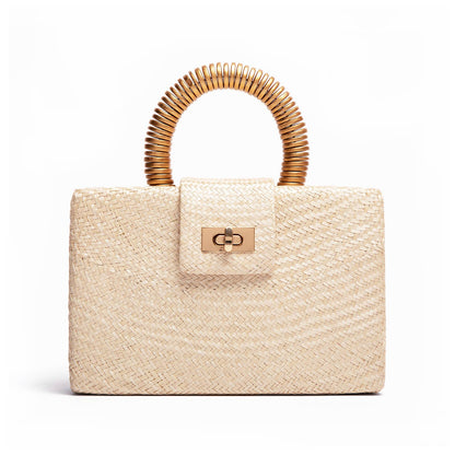 Cream &amp; Gold Clutch | Holiday Party Bag | Spa &amp; Resort Style - Salt &amp; Creek