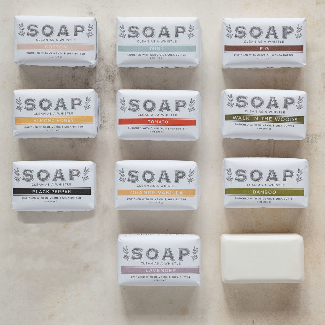 Scented Triple Milled Bar Soap, Set of 40 Assorted